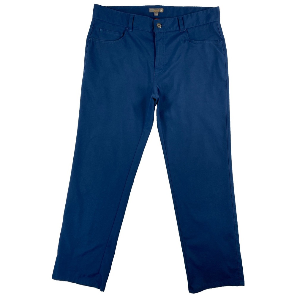 Peter Millar EB66 Six Pocket Pants Men's 34 x 32 Navy Blue Golf